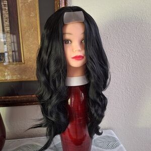 Black Long Layered Lace Front Wig - Women Hair
